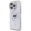 Karl Lagerfeld KLHMP13LHLSCHH iPhone 13  Pro 6.1 biały/white hardcase IML Metal Choupette Head MagSafe